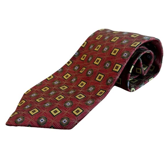 Mens Robert Talbott by Nordstrom Maroon Tie - Picture 7 of 7